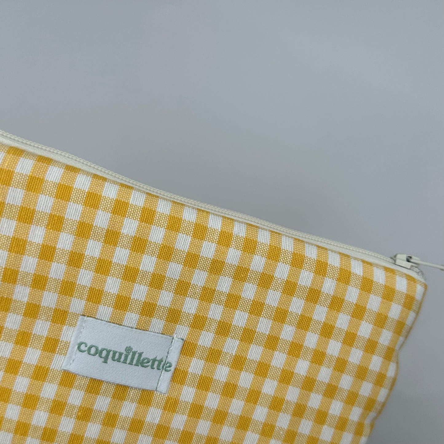 Pochette Vichy Jaune