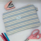 Grande Pochette Bleu Rayée
