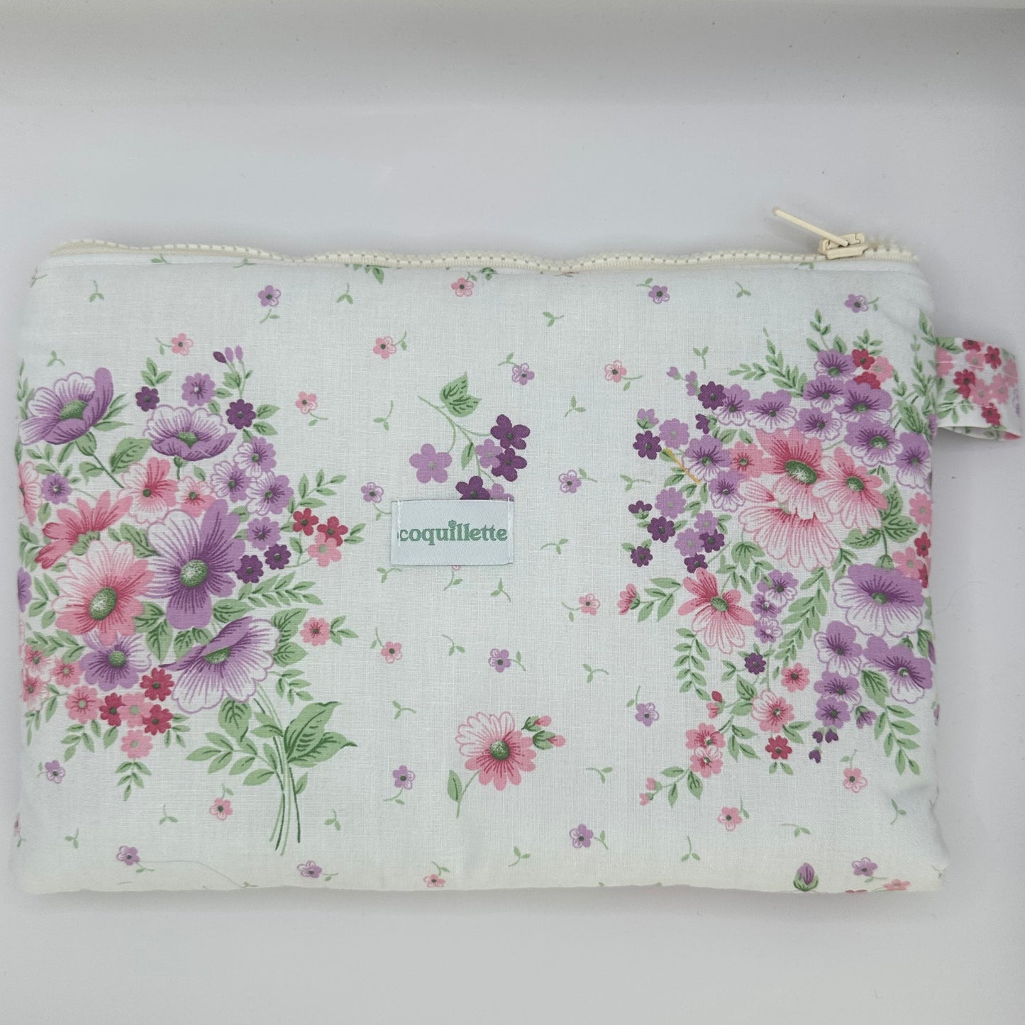 Grande Pochette Fleurs Lila