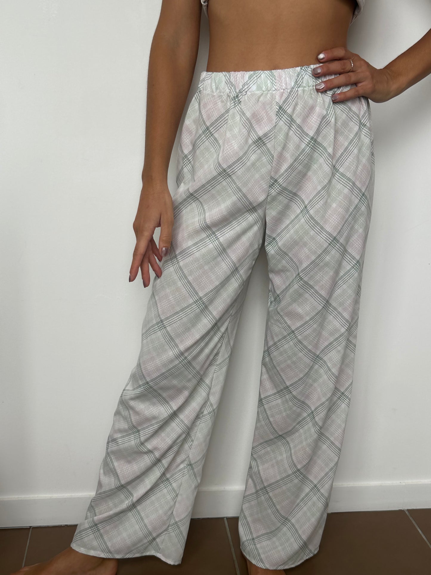 Pantalon Rayure Verte