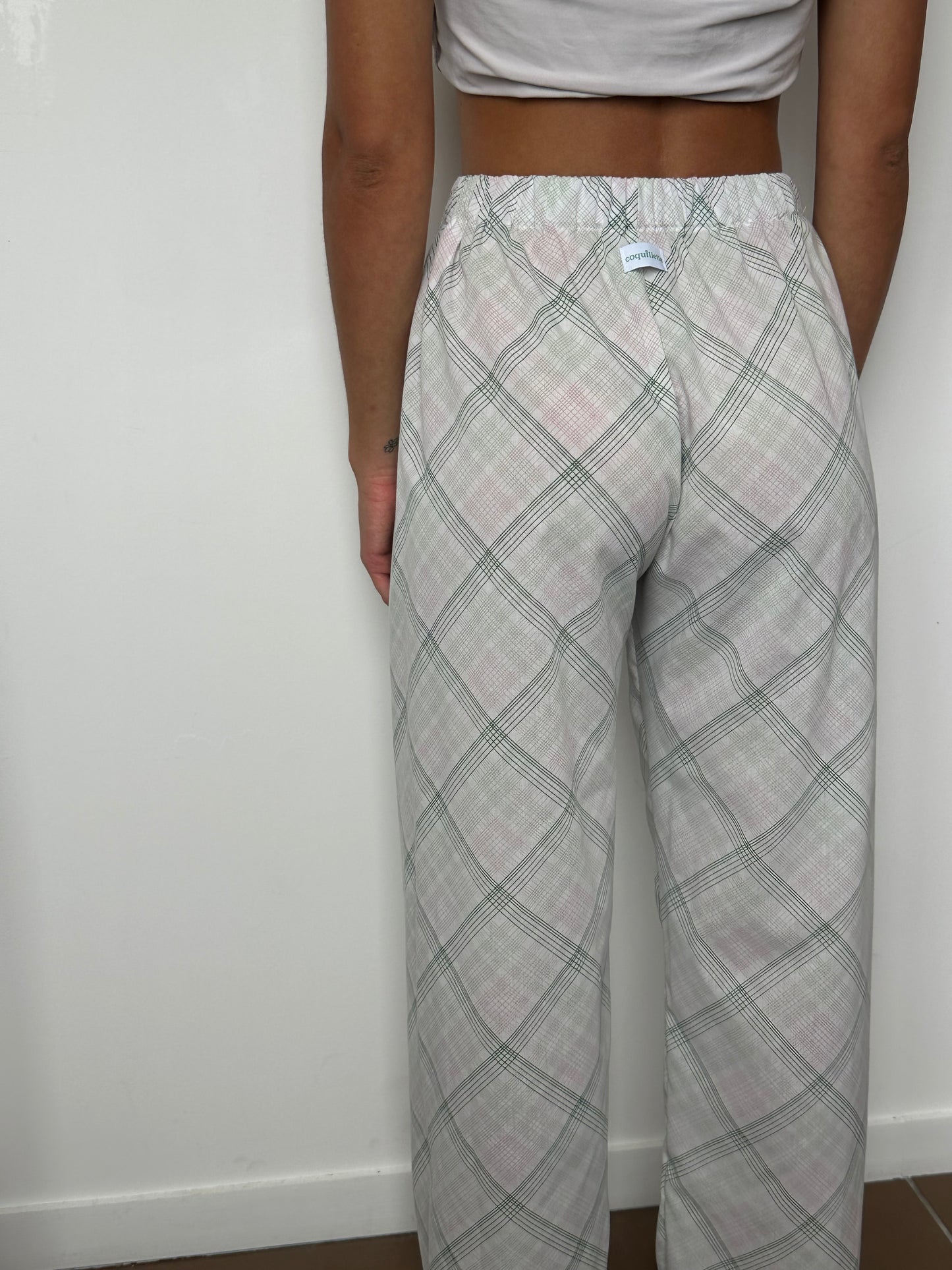 Pantalon Rayure Verte