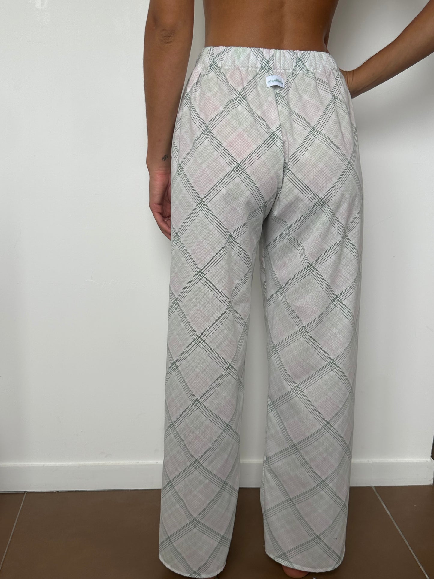 Pantalon Rayure Verte