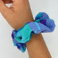 Chouchou Carreaux Violet Bleu