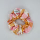 Chouchou Carreaux Orange et Rose