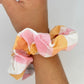 Chouchou Carreaux Orange et Rose
