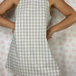 Robe Bretelle Vichy Beige