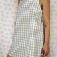 Robe Bretelle Vichy Beige
