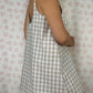 Robe Bretelle Vichy Beige
