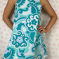 Robe Col Turquoise