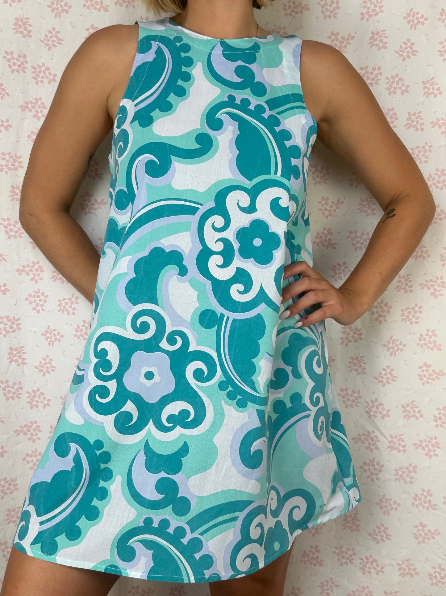 Robe Col Turquoise