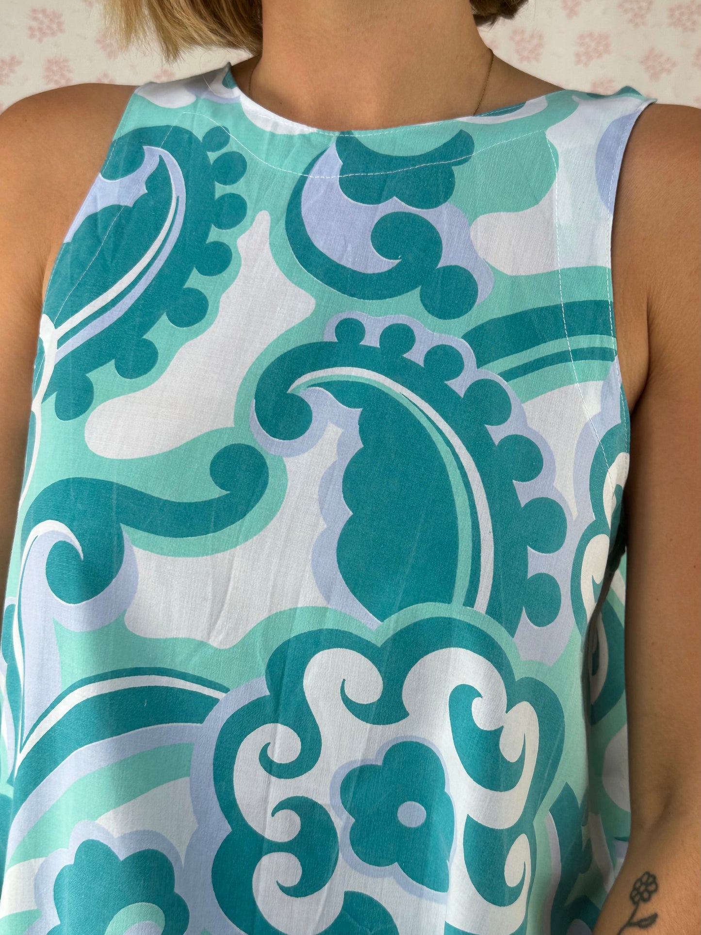 Robe Col Turquoise