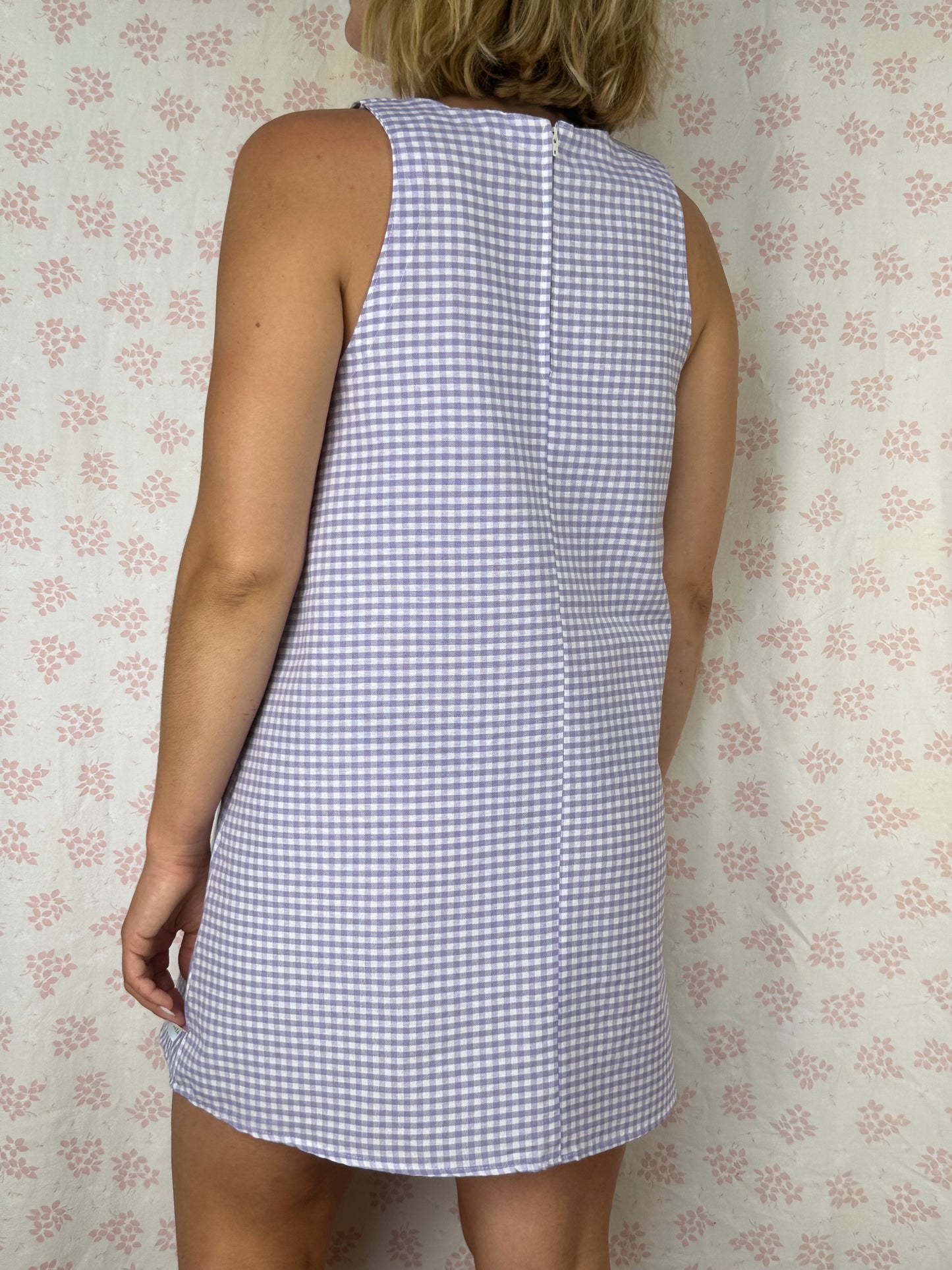 Robe Col Vichy Violet