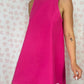 Robe Col Uni Fuchsia
