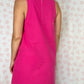 Robe Col Uni Fuchsia