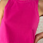 Robe Col Uni Fuchsia