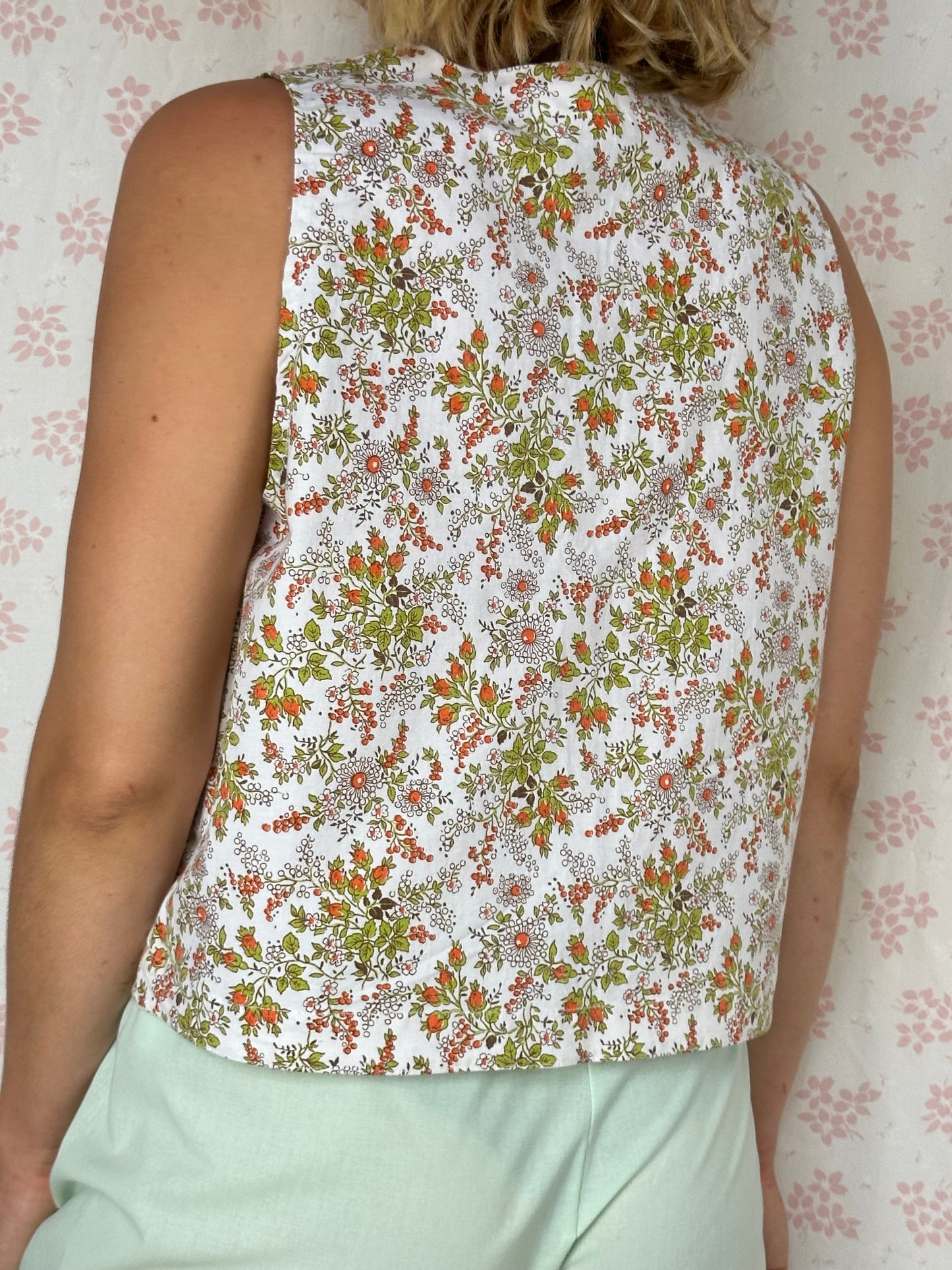 Haut Bouton Fleurs