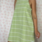 Robe Col Verte Carreaux