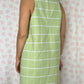 Robe Col Verte Carreaux