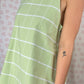 Robe Col Verte Carreaux