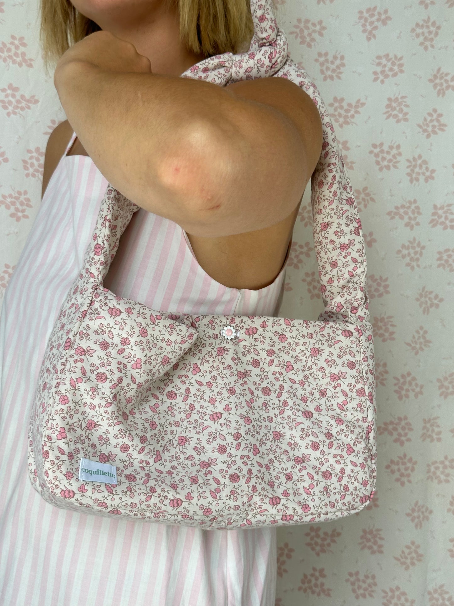 Sac Fleurs Rose