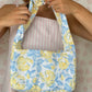 Sac Fleurs bleu jaune