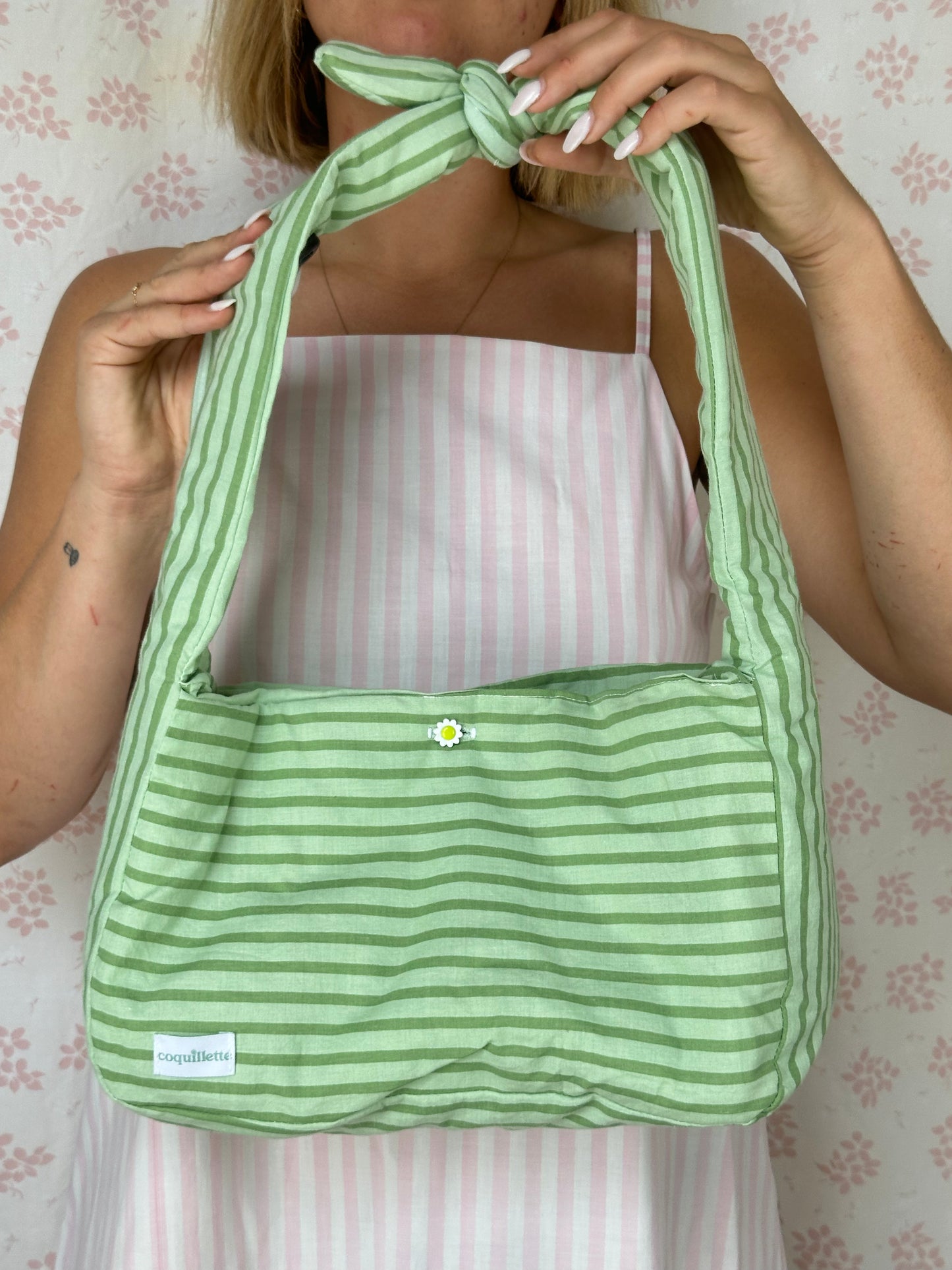 Sac Rayé Vert