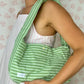 Sac Rayé Vert
