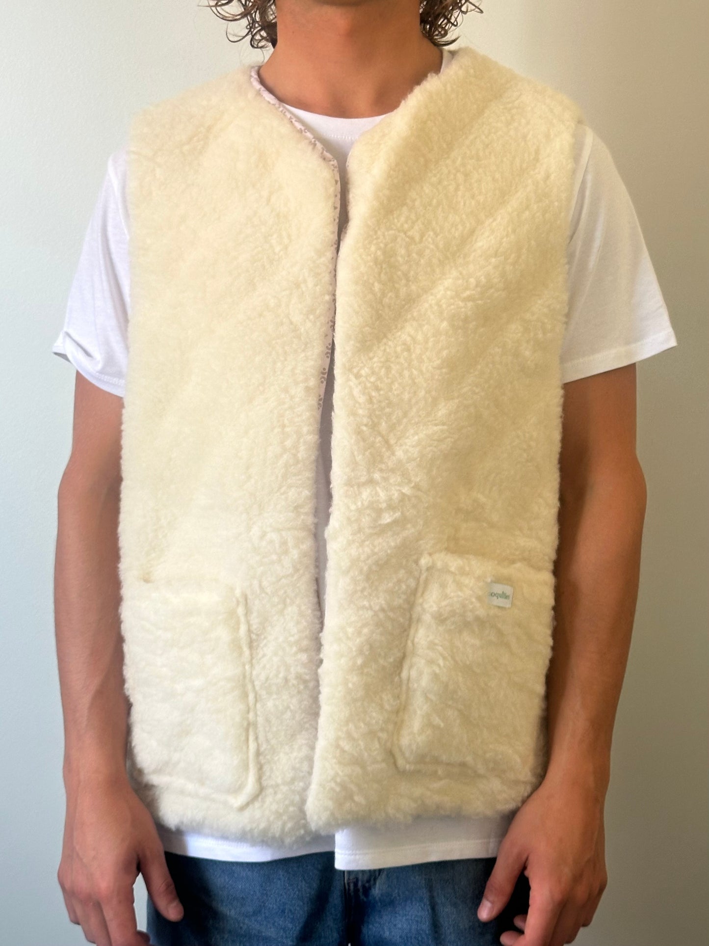 Gilet Matelassé Fleurs Pastel