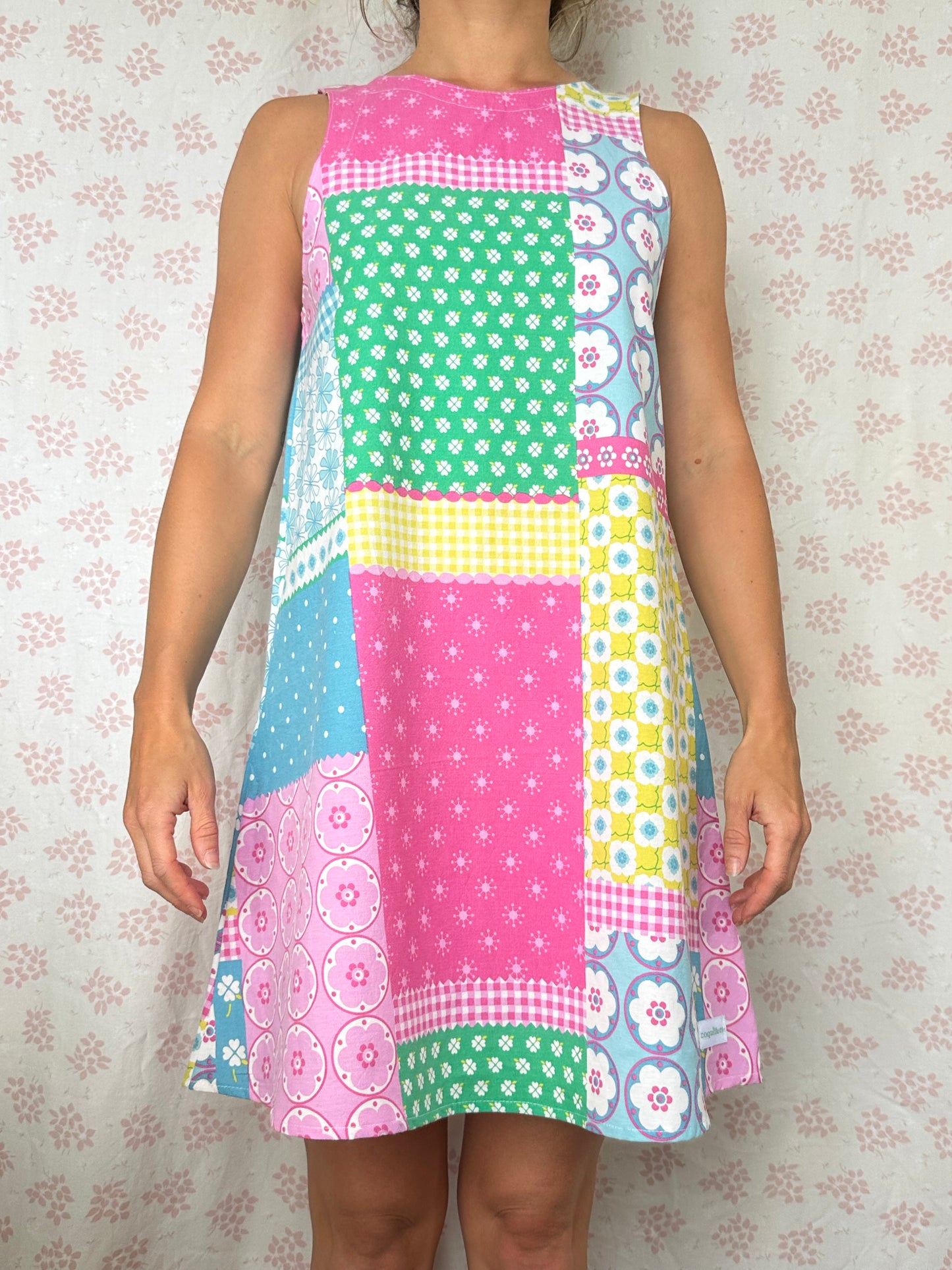 Robe Col Patchwork