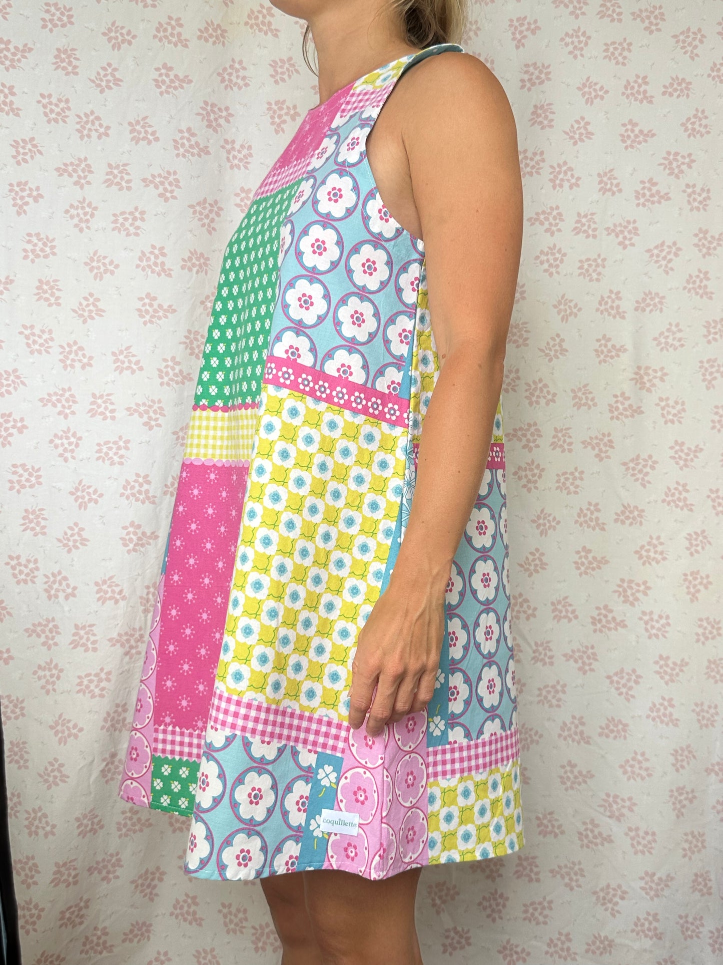 Robe Col Patchwork