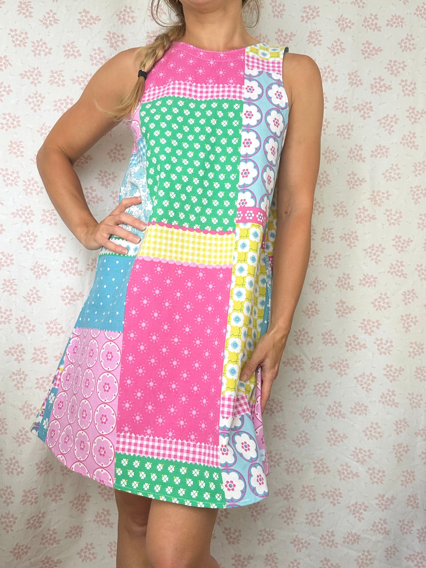 Robe Col Patchwork