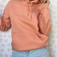 Sweat Capuche Saumon T40