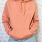 Sweat Capuche Saumon T40