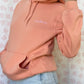 Sweat Capuche Saumon T40