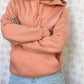Sweat Capuche Saumon T40