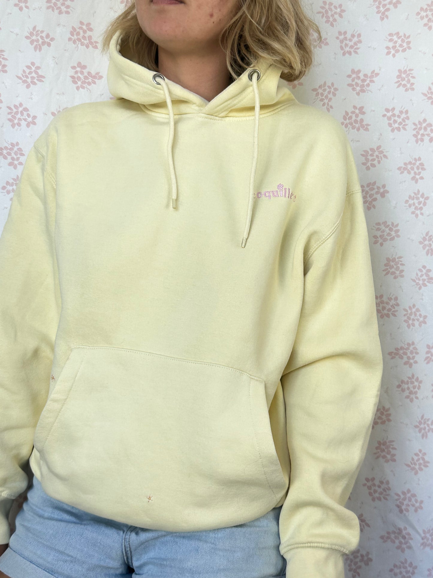 Sweat Capuche Jaune T40