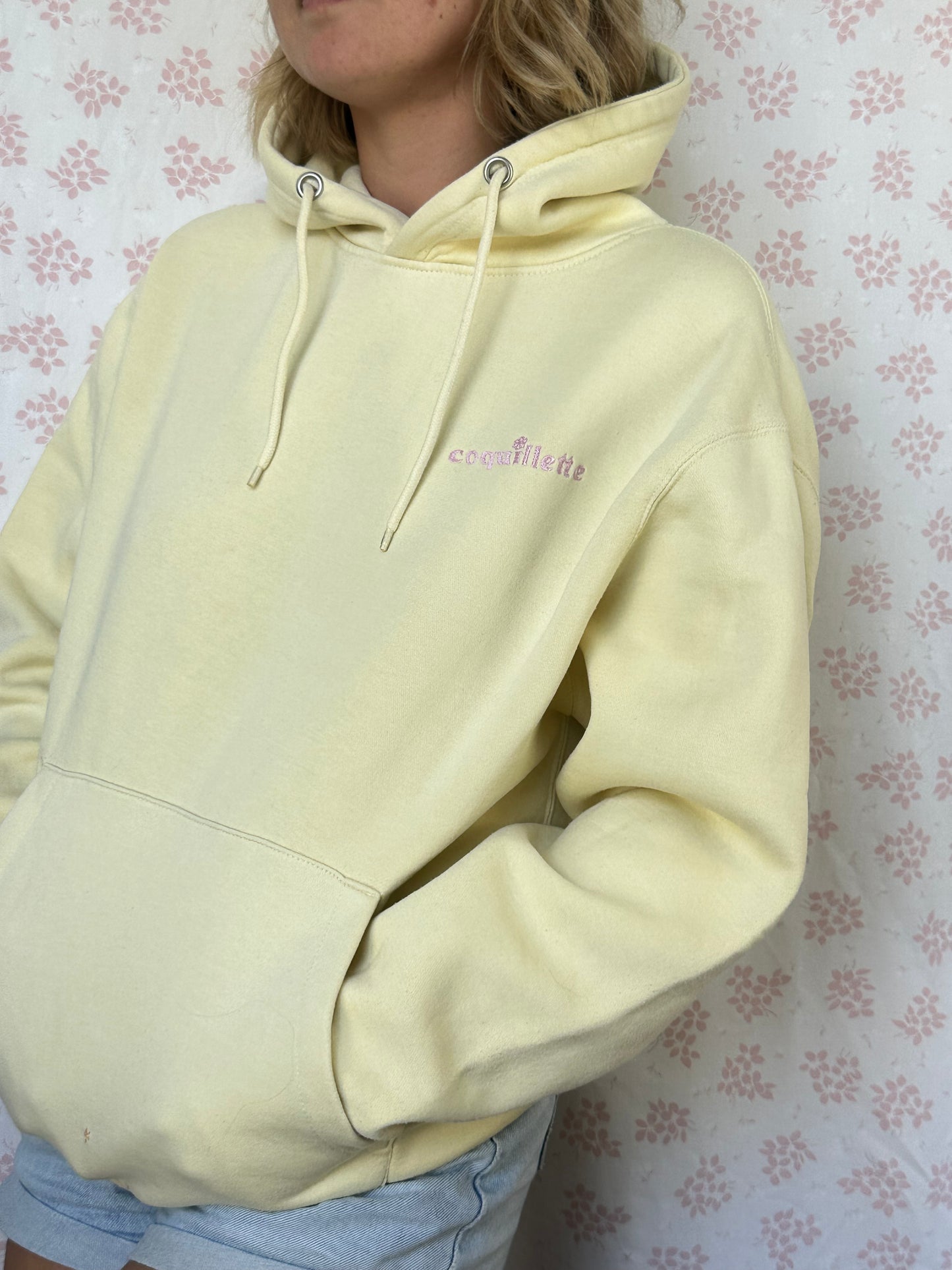 Sweat Capuche Jaune T40