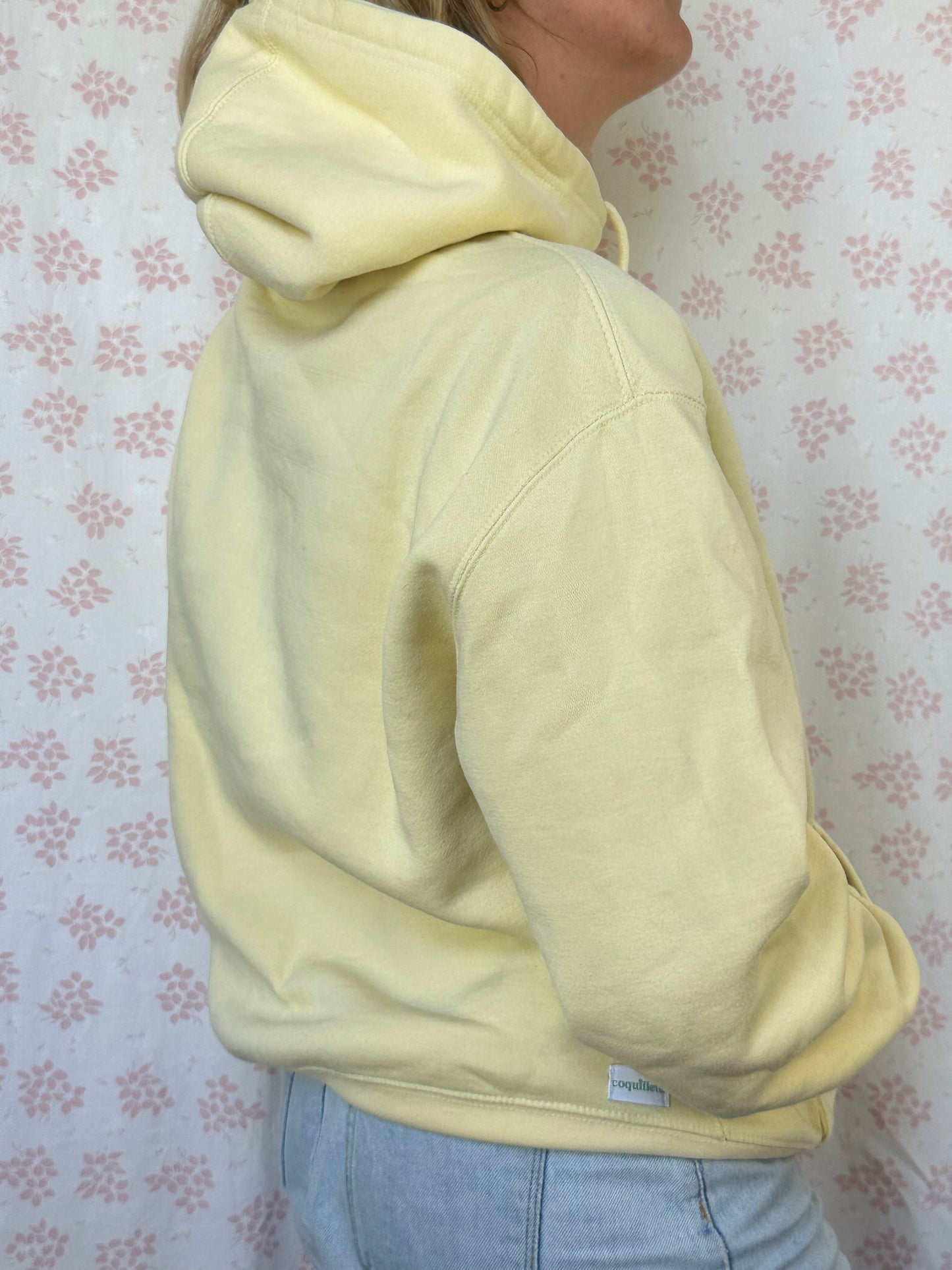 Sweat Capuche Jaune T40