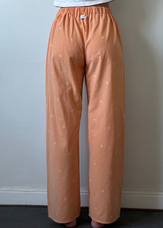 Pantalon Orange Fleurs