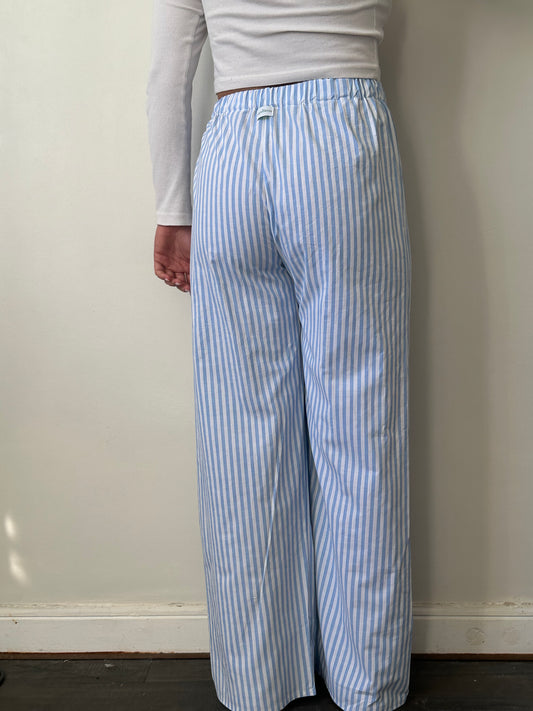 Pantalon Bleu Rayure