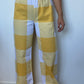 Pantalon Carreaux Jaune