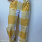Pantalon Carreaux Jaune
