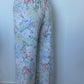 Pantalon Vert Fleurs