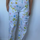 Pantalon Blanc Fleurs