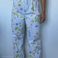 Pantalon Blanc Fleurs