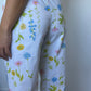 Pantalon Blanc Fleurs