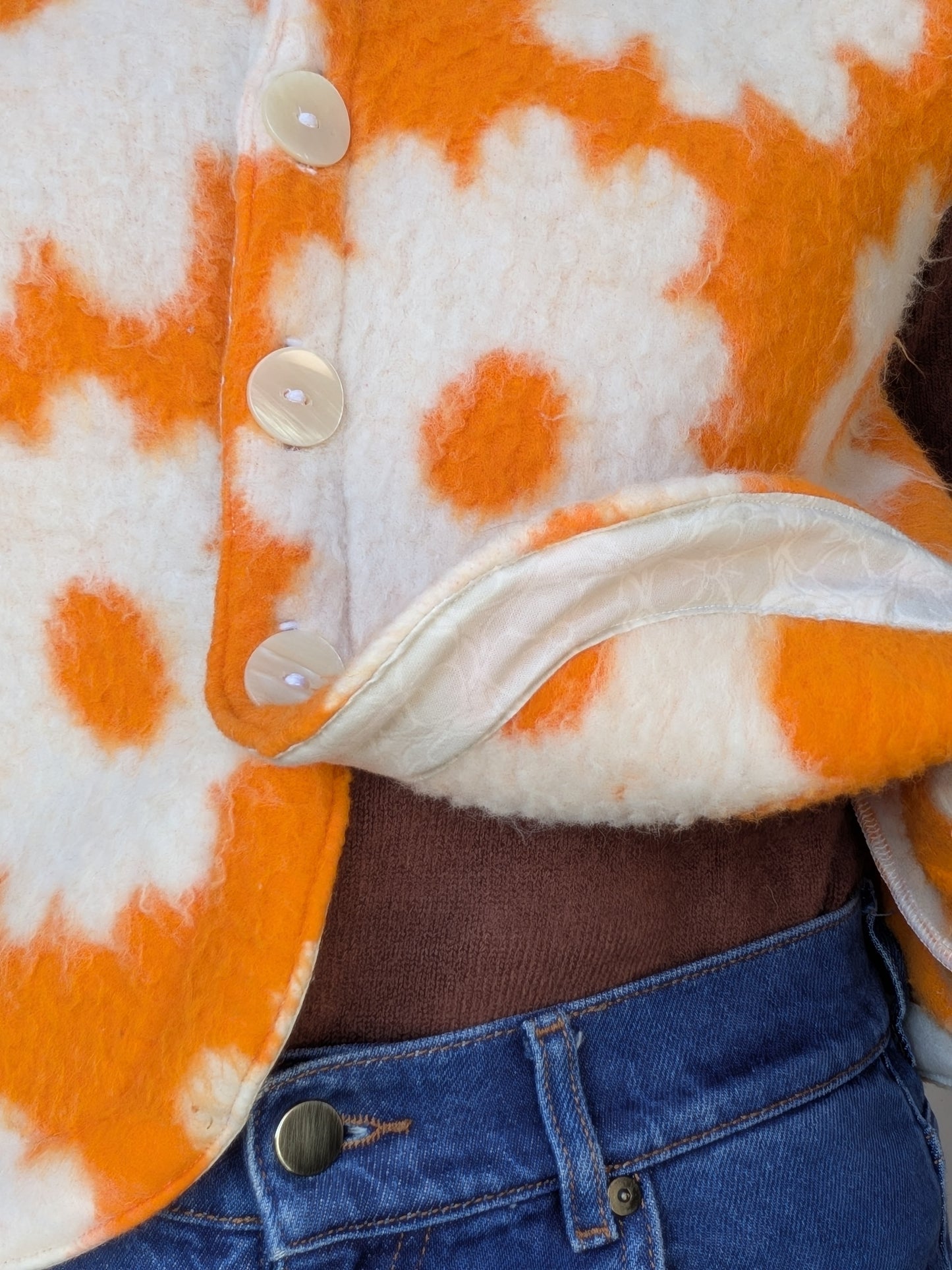 Gilet Bouton Orange T34