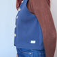 Gilet Bouton Bleu T34