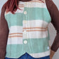 Gilet Bouton Vert Carreaux T34