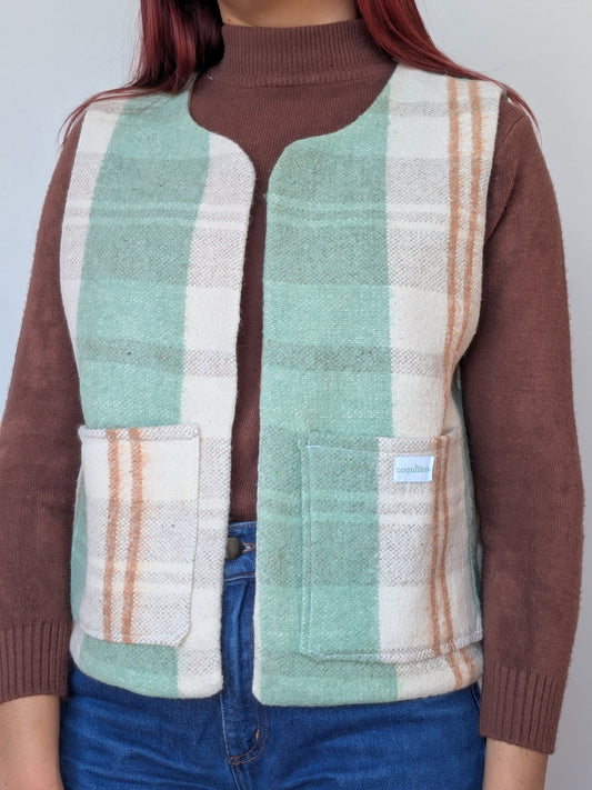 Veste Carreaux Vert T36